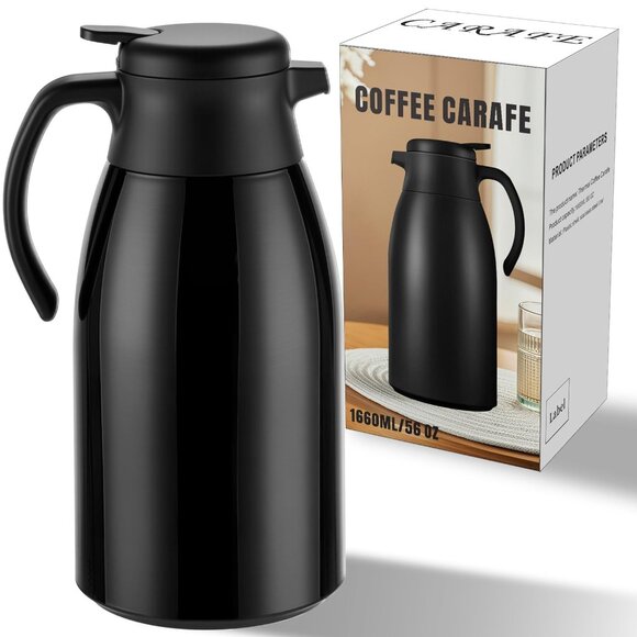 PARACITY 56oz Thermal Coffee Carafe - Hot & Cold, Vacuum Insulated Open Box - Picture 1 of 6